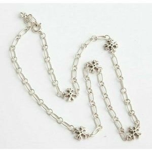 Tory Burch Silver Roxanne Chain Delicate Necklace